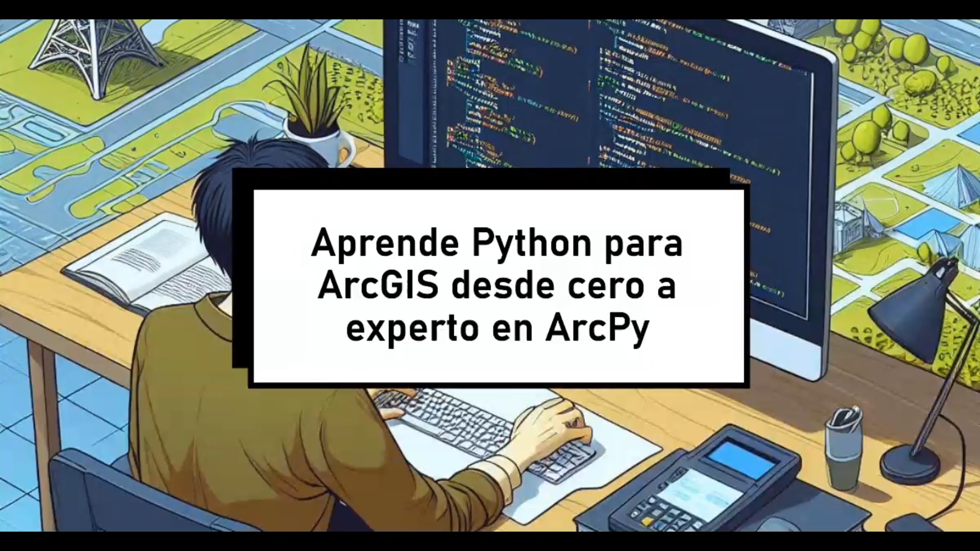 Apende a desarollar visoes cartograficos y web maps con la API de Google Maps.